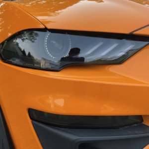 Ford Mustang Headlight Assembly - ORACLE Lighting - Black Series - Dynamic ColorSHIFT - `18-`23